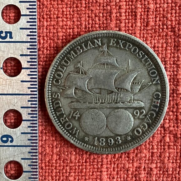 1893 Columbian Commemorative Half Dollar - Picture 2 of 2